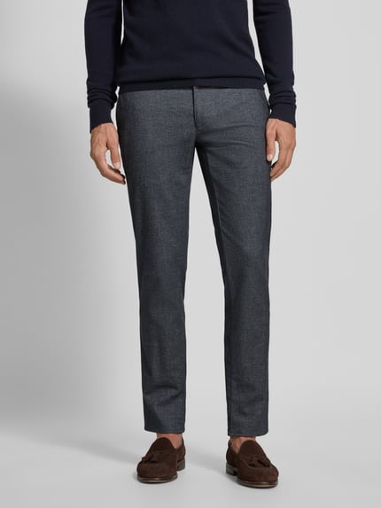 Brax Slim Fit Hose mit Gesäßtaschen Modell 'Fabio' Blau 4