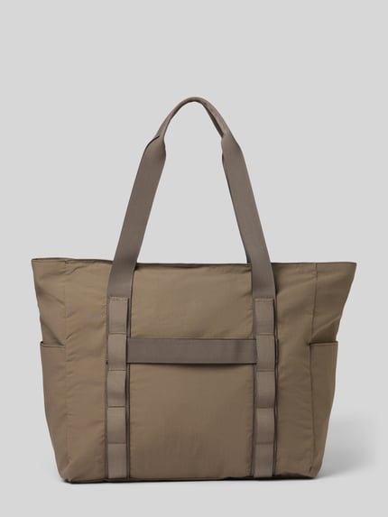 Marc O'Polo shopper met labelopschrift Donkerbruin - 4