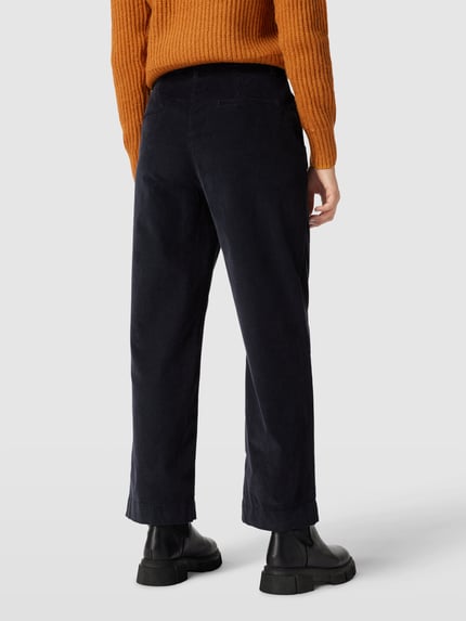 Marc O'Polo Corduroy broek met stretch, model 'LANDE' Donkerblauw - 5