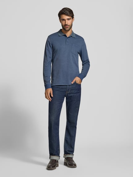 Christian Berg Men Regular Fit Poloshirt mit Baumwoll-Anteil Rauchblau 1