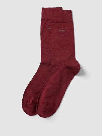 BOSS Socken aus Baumwoll-Mix im 2er-Pack Dunkelrot 1