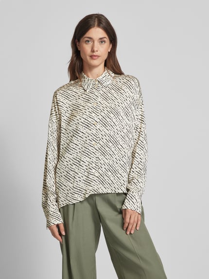 DRYKORN Overhemdblouse van viscose, model 'CLOELIA' Ecru - 4