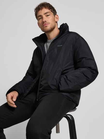 CK Calvin Klein Jacke mit Stehkragen und Logo-Print Black 3
