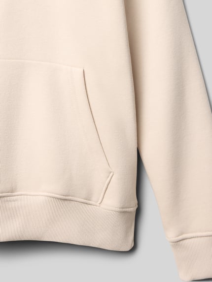 JACK & JONES Regular fit hoodie met kangoeroezak, model 'Jeurban' Ecru - 2
