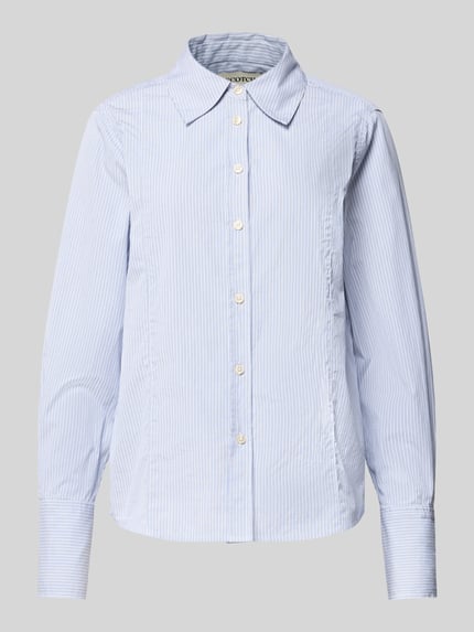Scotch & Soda Regular fit blouse met streepmotief Lichtblauw - 2