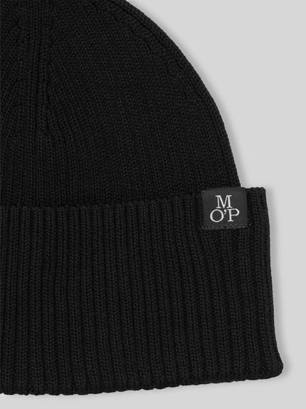 Marc O'Polo Schal mit Label-Patch im 2-teiligen Set BLACK 2