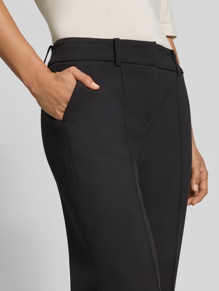 CAMBIO Regular Fit Schmale Hose mit Viskose-Baumwoll-Anteil Modell 'FARAH' Black 3