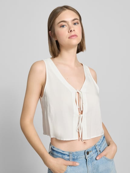 ONLY Relaxed Fit Blusentop aus reiner Viskose Modell 'NOVA LIFE' Offwhite 3