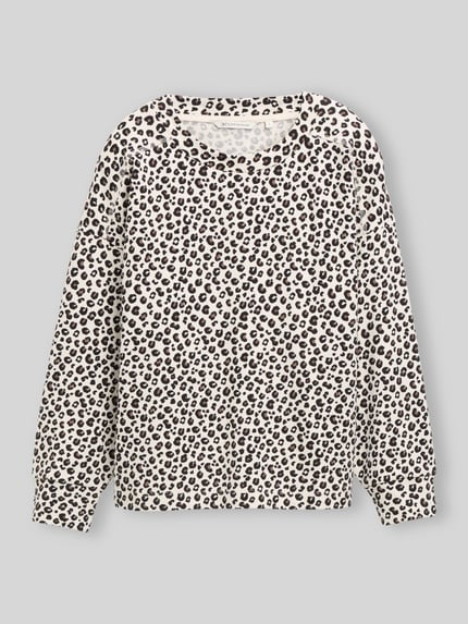 Tom Tailor Denim relaxed fit sweatshirt van katoenmix Beige - 2