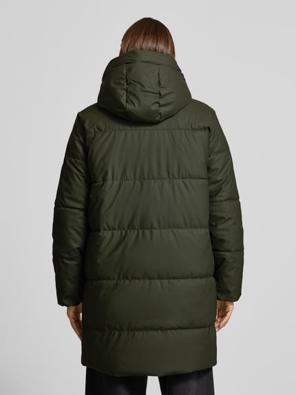 VERO MODA Regular Fit Steppmantel mit Kapuze Modell 'GREATAKYLIE' Oliv 5