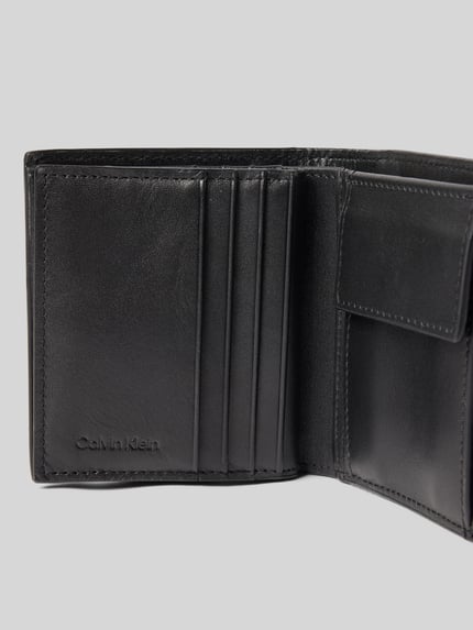 CK Calvin Klein Portemonnee met labelapplicatie, model 'PLAQUE' Black - 3