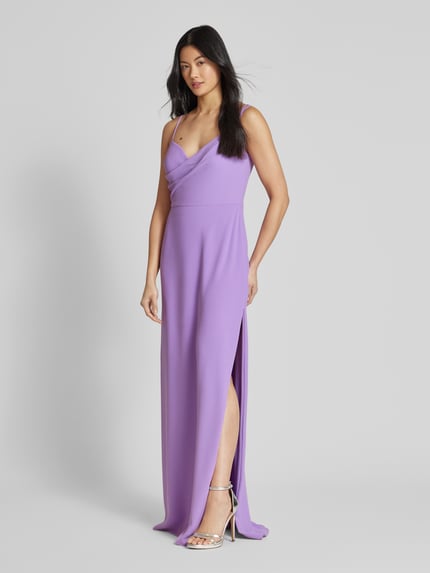 Vera Wang Bride Avondjurk in wikkellook, model 'BORDEUX' Violet - 1