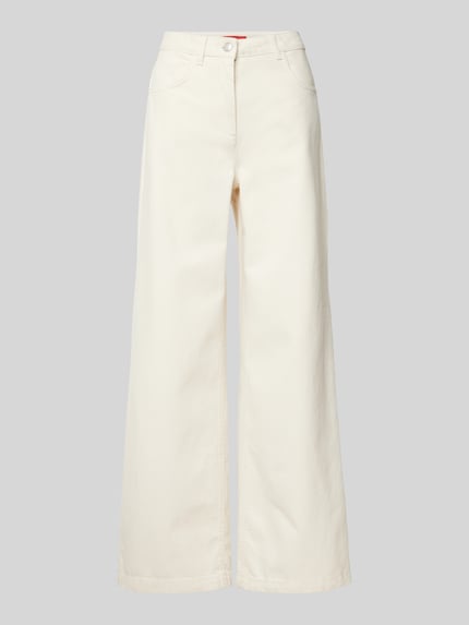 MAX&Co. Wide Leg Jeans im 5-Pocket-Design Modell 'PARURE' Ecru 2