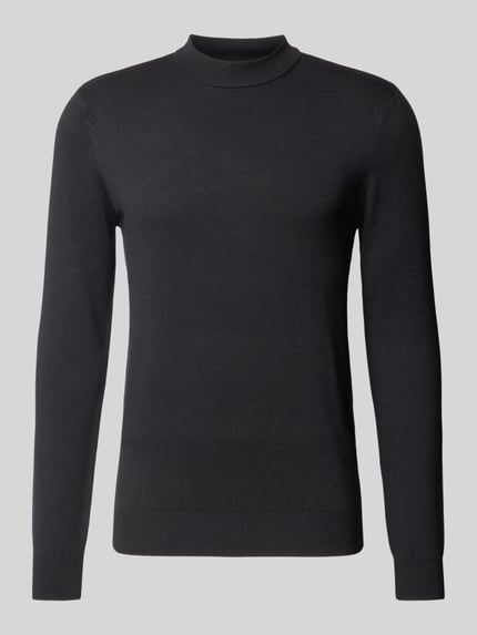Strickpullover mit gerippten Abschlüssen Shop The Look MANNEQUINE