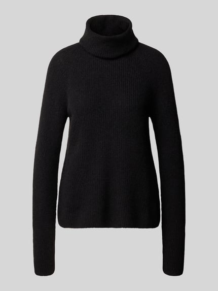 Produktfoto, Regular Fit Pullover aus Alpaka-Woll-Mix Modell 'Falodina' von BOSS Orange, unifarben, strickoptik, rollkragen, długi rękaw, rękawy raglanowe