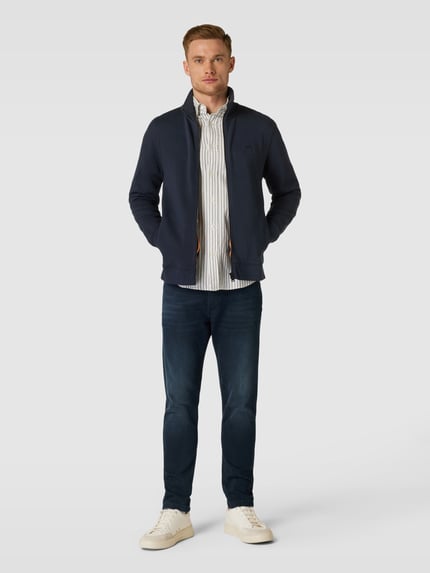 BOSS Orange Sweatjack met ritssluiting Donkerblauw - 1