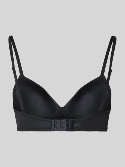 Produktfoto, Regular Fit BH mit Hakenverschluss von Skiny, elastyczna mieszanka materiałów, cienkie ramiączka, kolor czarny, krój regular fit