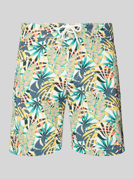 ECOALF Badehose mit elastischem Bund Modell 'BYRONALF' Oliv 1