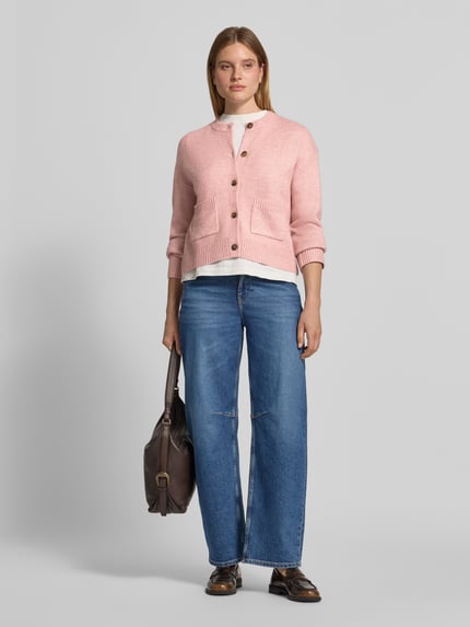 Christian Berg Woman Cardigan mit aufgesetzten Taschen Mauve 1