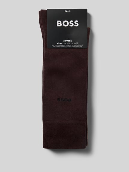 BOSS Socken aus Baumwoll-Mix im 2er-Pack Dunkelbraun 3