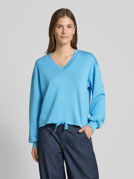 Scotch & Soda Sweatshirt mit V-Ausschnitt Royal 4