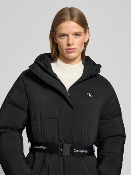 Calvin Klein Jeans Steppmantel mit Label-Print Black 3