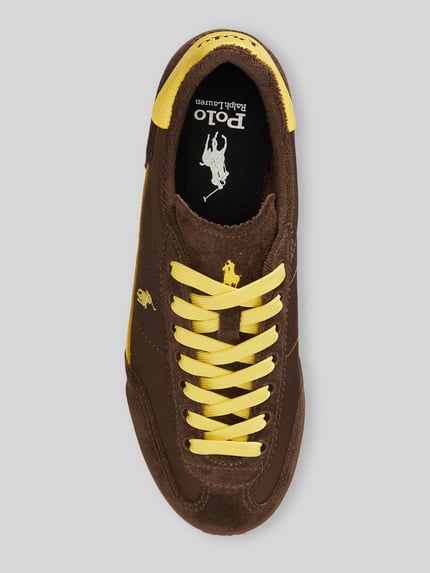 Polo Ralph Lauren Sneakersy z naturalnej skóry bydlęcej model 'HESTER' Ciemnobrązowy 3
