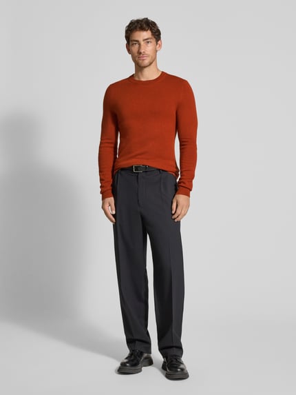 MCNEAL Gebreide pullover van wolmix met kasjmiermix Koper gemêleerd - 1