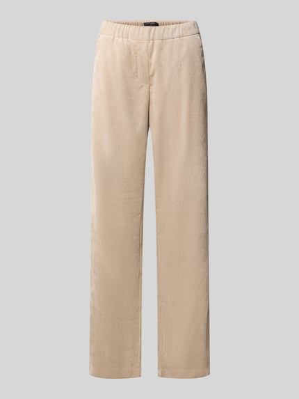 Betty Barclay Regular Fit Hose mit Gummizugbund Cord Taupe 2