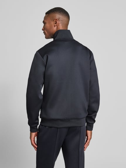 Les Deux Sweatjacke mit Label-Print Modell 'Ballier' Marine 5