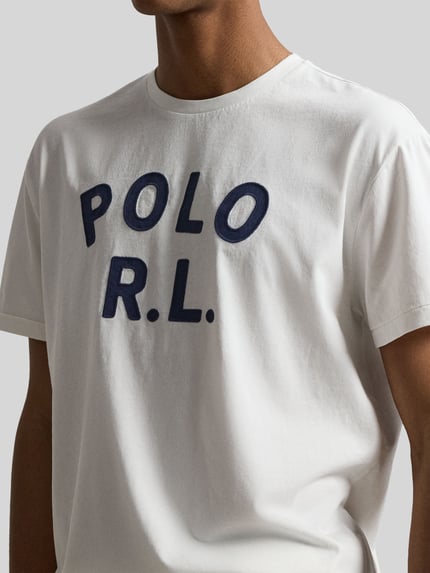 Polo Ralph Lauren Loose Fit T-Shirt aus reiner Baumwolle Weiss 3