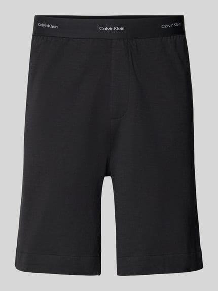 Calvin Klein Underwear Regular fit korte broek met elastische band met label Zwart - 2