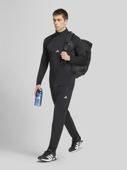 adidas Training bluzka z długim rękawem Sport o kroju slim fit z nadruk z logo model 'TECH' Czarny 5