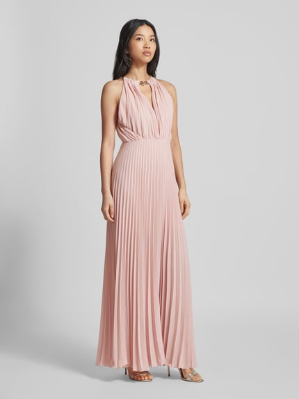 Liu Jo Black Abendkleid mit Plisseefalten Rosa 1