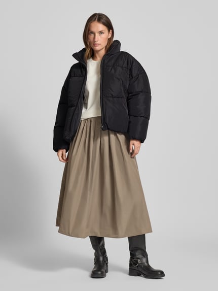 Jake*s Casual Jacke mit Stehkragen und Reißverschlusstaschen Black 1
