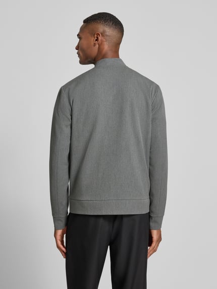 Les Deux Jacke mit Stehkragen Modell 'Como' Mittelgrau Melange 5