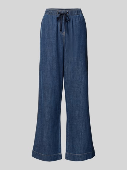 Wide Leg Jeans aus reiner Baumwolle Shop The Look MANNEQUINE