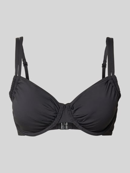 LASCANA Bikini-Oberteil mit Raffungen Black 1