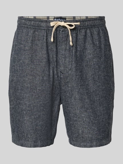 Bermudy o kroju regular fit z Mieszanka lnu i bawełny Model 'STILLWATER' Shop The Look MANNEQUINE