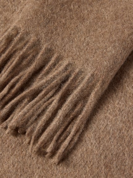 SALMONE Schal aus reinem Kaschmir Taupe 2