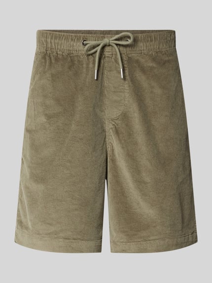 Produktfoto, Regular Fit Sweatshorts aus Baumwoll-Mix von SELECTED HOMME, efekt: jednolity kolor, krój regular fit, tunel, ściągacz, kieszeń z tyłu, wpuszczane kieszenie, wykończenie materiału: sztruks, mieszanka bawełny