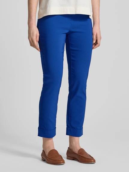 Stehmann Spodnie o skróconym kroju slim fit model ‘IGOR’ Niebieski 4