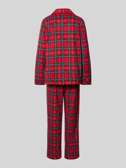Lauren Ralph Lauren Pyjama mit Reverskragen Rot 3