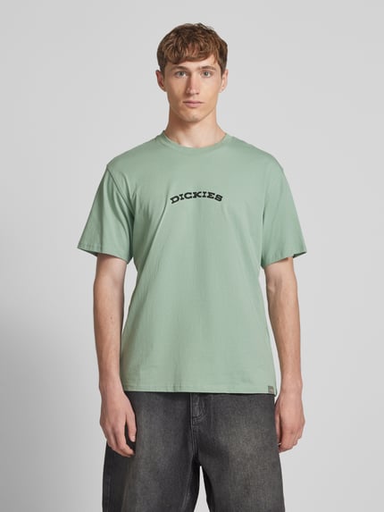Dickies T-shirt z nadrukiem z logo Miętowy 4