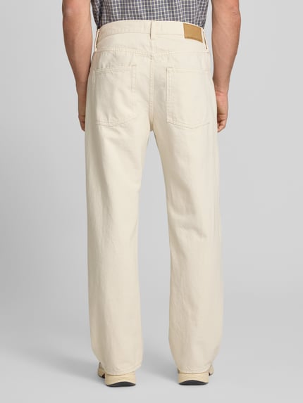 JACK & JONES Loose Straight Fit Jeans mit Eingrifftaschen Modell 'TED' Ecru 5
