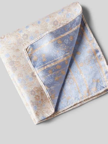 MONTI Zijden strik in een set met pochet Beige - 3