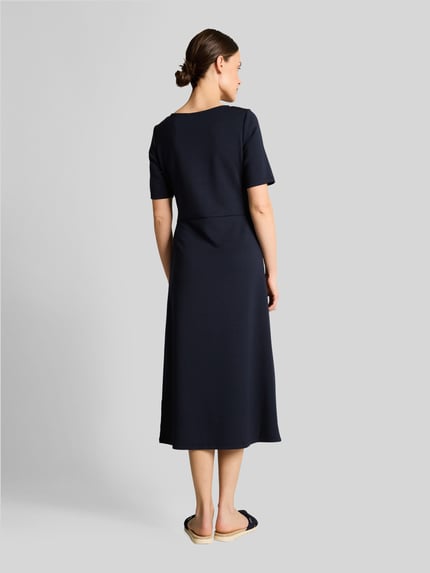 Tom Tailor Regular Fit Midi-Kleid mit Knoten-Detail Dunkelblau 5