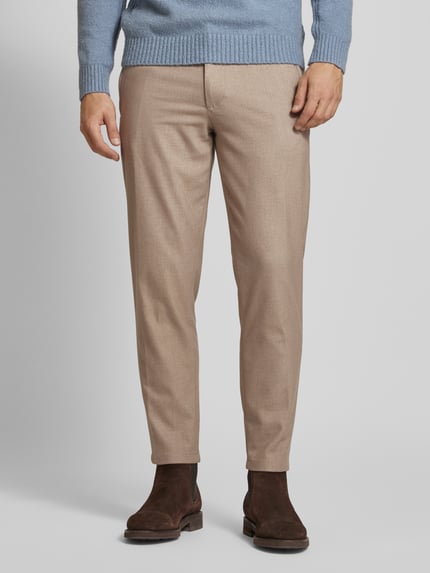 GABBA Regular Fit Cordhose mit Knopfverschluss Modell 'MONZA' Hellbraun 4