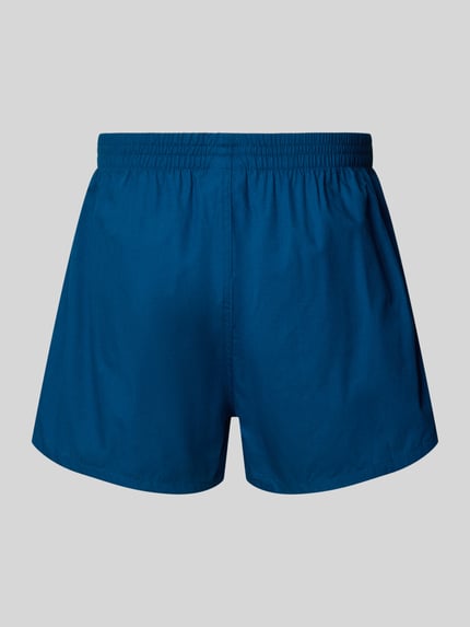 Produktfoto, Regular Fit Boxershorts aus reiner Baumwolle im 2er-Pack von BOSS, Herren Boxershorts, jednolity niebieski, gładka tekstura