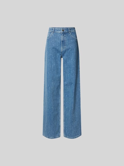 Jeansy z wzorem na całej powierzchni Shop The Look MANNEQUINE